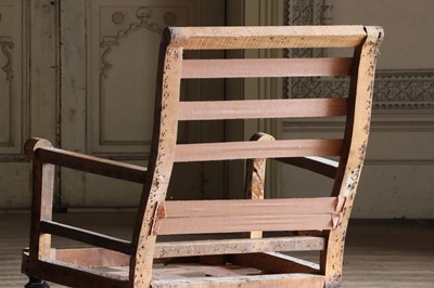 Lot 40 - A matched pair of Victorian armchair frames