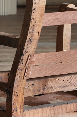 Lot 40 - A matched pair of Victorian armchair frames