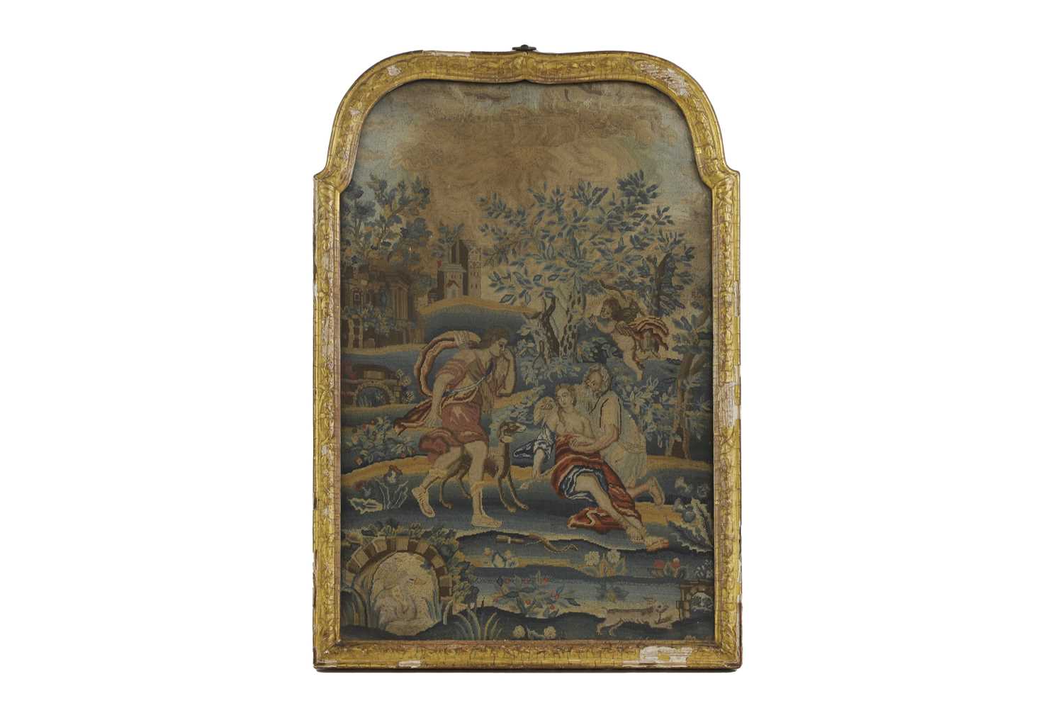 Lot 421 - A large needlework picture
