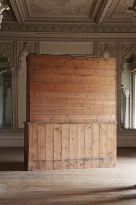 Lot 76 - A Victorian pine estate cabinet
