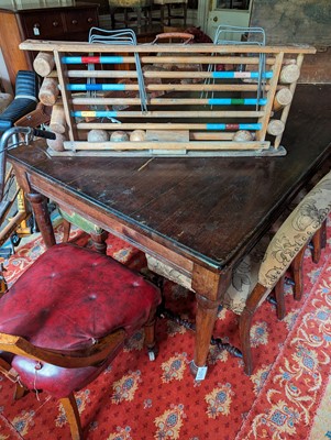 Lot 85 - A large oak refectory table