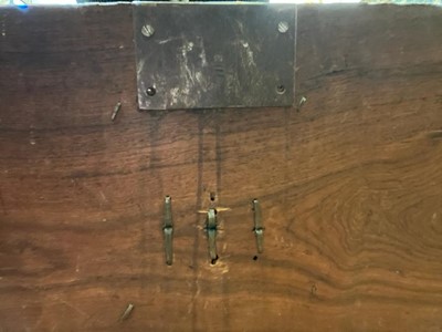 Lot 286 - A Benares hardwood and brass chest
