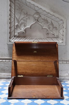 Lot 56 - ☘ A Victorian figured walnut reading stand