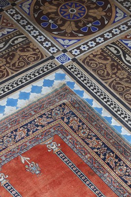 Lot 95 - ☘ A Persian Tabriz prayer rug