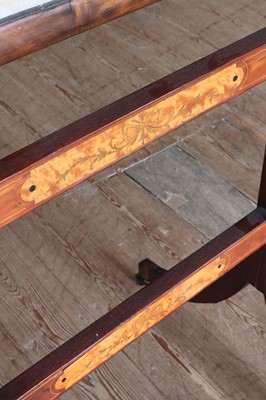 Lot 43 - ☘ A mahogany cheval dressing mirror