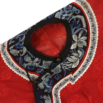 Lot 84 - A Chinese embroidered summer robe