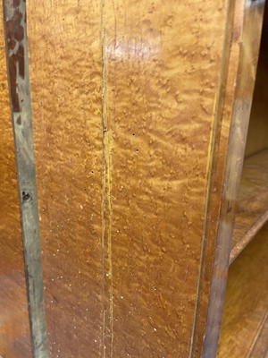 Lot 259 - A pair of George IV bird's-eye maple library bookcases