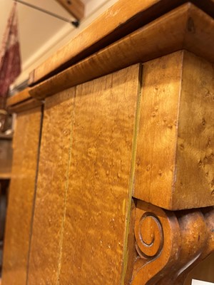 Lot 259 - A pair of George IV bird's-eye maple library bookcases