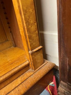 Lot 259 - A pair of George IV bird's-eye maple library bookcases