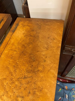 Lot 259 - A pair of George IV bird's-eye maple library bookcases
