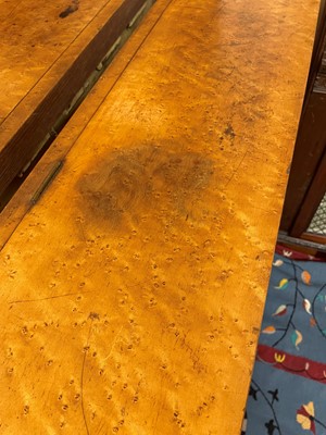 Lot 259 - A pair of George IV bird's-eye maple library bookcases