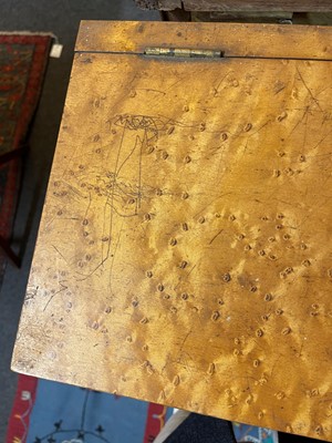 Lot 259 - A pair of George IV bird's-eye maple library bookcases