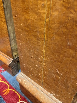 Lot 259 - A pair of George IV bird's-eye maple library bookcases