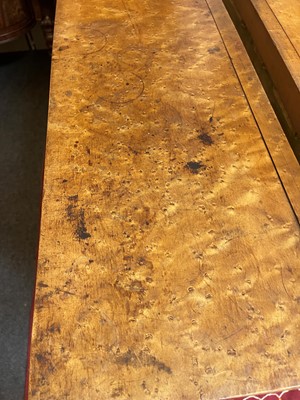 Lot 259 - A pair of George IV bird's-eye maple library bookcases