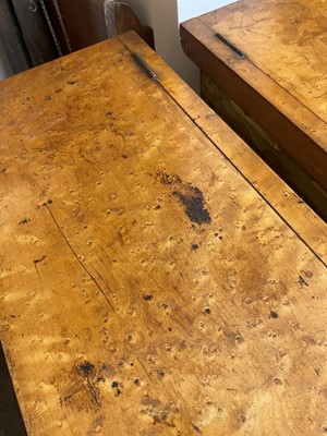 Lot 259 - A pair of George IV bird's-eye maple library bookcases