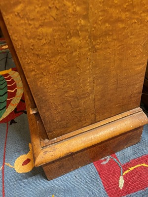 Lot 259 - A pair of George IV bird's-eye maple library bookcases