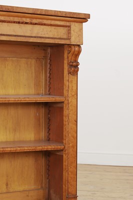Lot 259 - A pair of George IV bird's-eye maple library bookcases