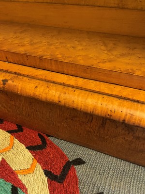 Lot 259 - A pair of George IV bird's-eye maple library bookcases