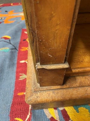 Lot 259 - A pair of George IV bird's-eye maple library bookcases
