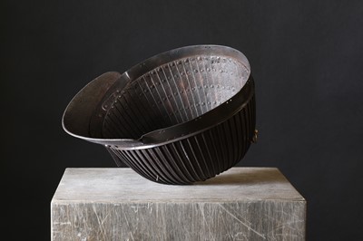 Lot 118 - A Japanese  suji bachi kabuto (ridged helmet)