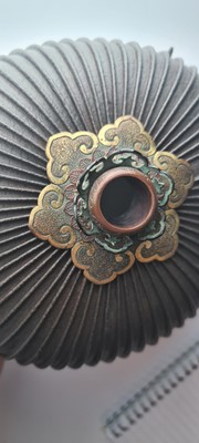 Lot 118 - A Japanese  suji bachi kabuto (ridged helmet)