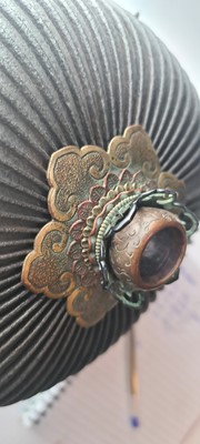Lot 118 - A Japanese  suji bachi kabuto (ridged helmet)