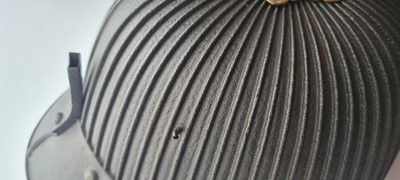 Lot 118 - A Japanese  suji bachi kabuto (ridged helmet)