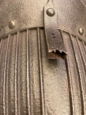 Lot 118 - A Japanese  suji bachi kabuto (ridged helmet)