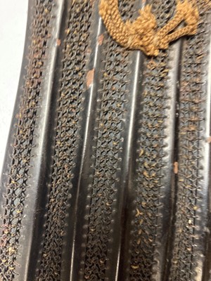 Lot 122 - A group of six pairs of Japanese han kote (arm armour)