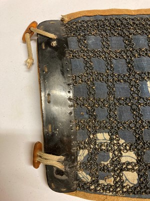 Lot 122 - A group of six pairs of Japanese han kote (arm armour)