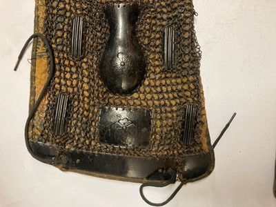 Lot 122 - A group of six pairs of Japanese han kote (arm armour)
