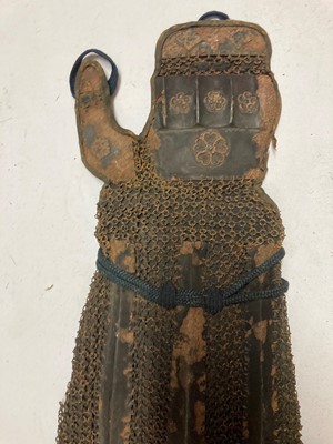 Lot 122 - A group of six pairs of Japanese han kote (arm armour)