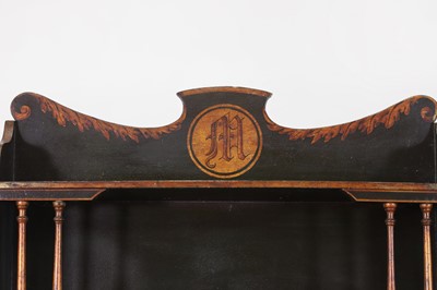 Lot 256 - A painted wooden waterfall bookcase