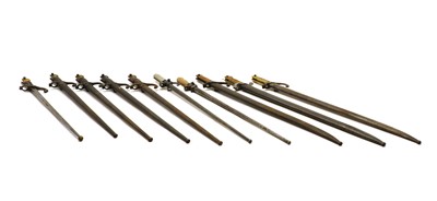 Lot 82 - A collection of bayonets