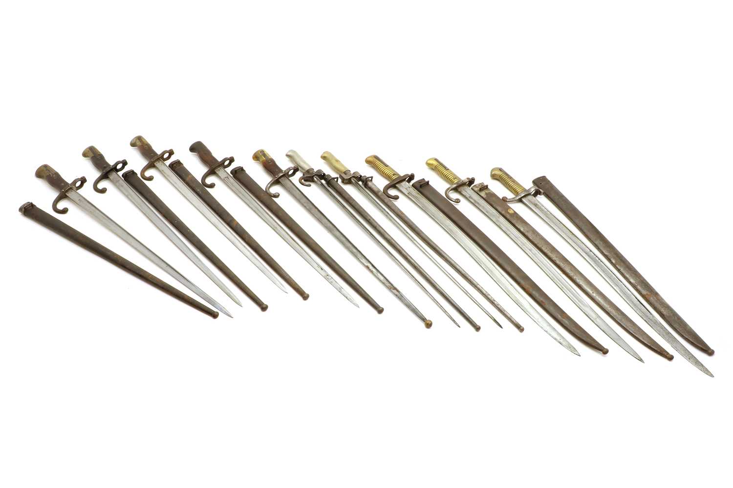 Lot 82 - A collection of bayonets