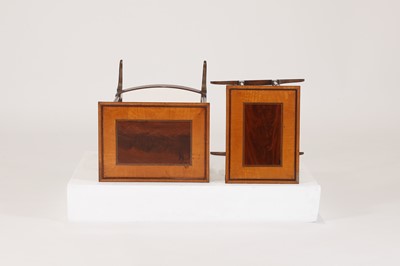 Lot 4 - A Regency mahogany and satinwood quartetto nest of tables
