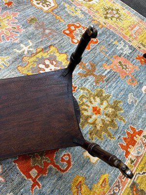 Lot 17 - A George III mahogany tray on stand