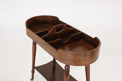 Lot 17 - A George III mahogany tray on stand