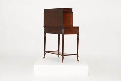Lot 19 - A George III Sheraton Period mahogany bonheur-du-jour