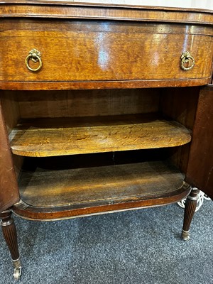 Lot 24 - A pair of mahogany and painted cabinets