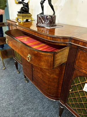 Lot 24 - A pair of mahogany and painted cabinets