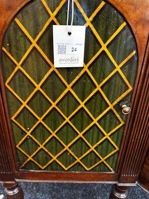 Lot 24 - A pair of mahogany and painted cabinets