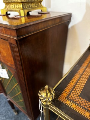 Lot 24 - A pair of mahogany and painted cabinets
