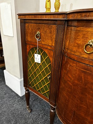 Lot 24 - A pair of mahogany and painted cabinets