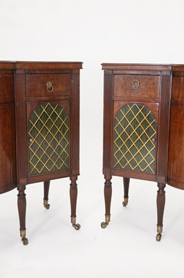 Lot 24 - A pair of mahogany and painted cabinets