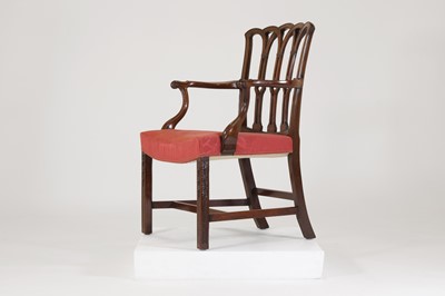 Lot 20 - A George III mahogany armchair