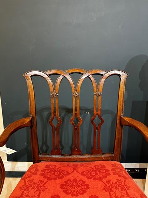Lot 20 - A George III mahogany armchair