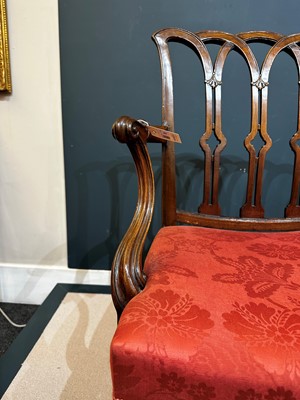 Lot 20 - A George III mahogany armchair