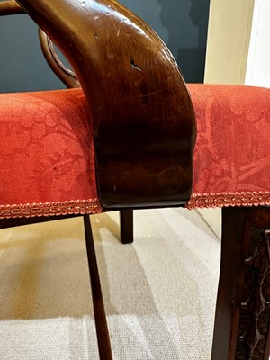 Lot 20 - A George III mahogany armchair