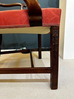 Lot 20 - A George III mahogany armchair